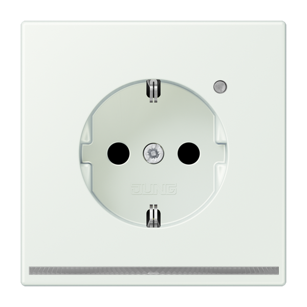 SCHUKO socket with LED pilot light LC320 LC1520-OLNW210 image 1