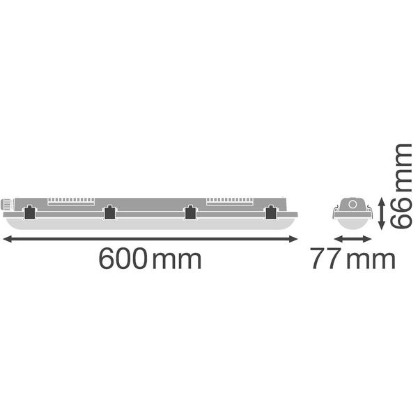 DAMP PROOF VALUE 600 9W 4000K IP65 image 3