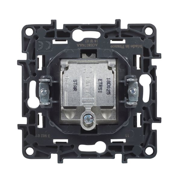 TV-R-SAT SOCKET STAR BLACK image 4