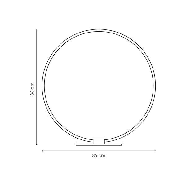 LED eclipse table lamp ↕ 36 cm aluminum image 4