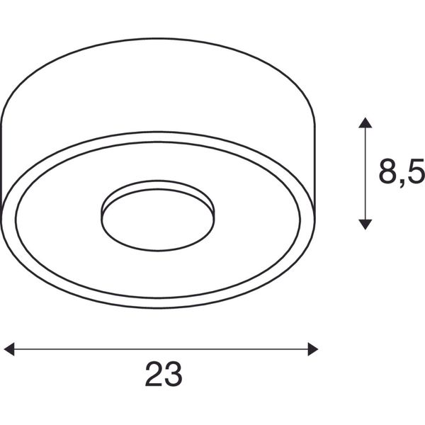 OCCULDAS 23 LED, 22W, 3000K, round, white image 3