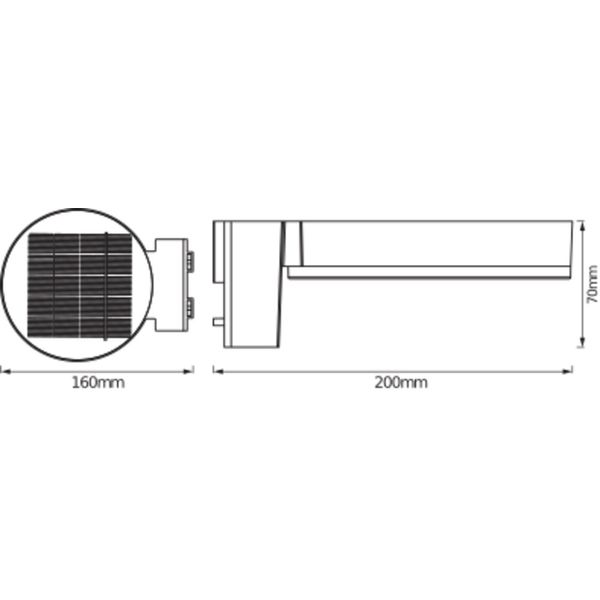 ENDURA® STYLE SOLAR SINGLE CIRCLE Wall Sensor Single Circle 6W Black image 5