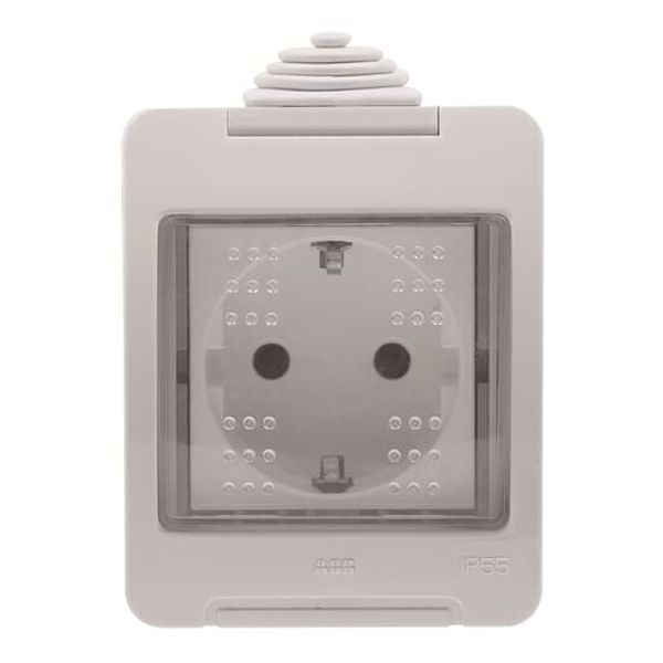 N3288 Socket outlet Schuko 1gang White - Zenit image 1