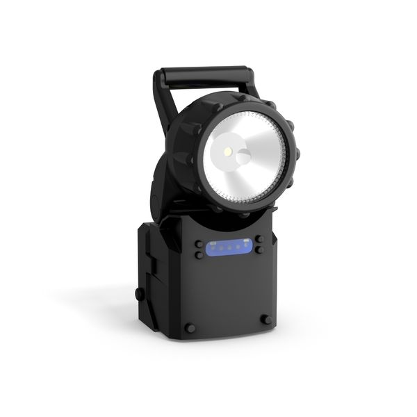 Portable safety spotlight, 2 W, 140 lm, 757, black Safety spotlights,  image 2