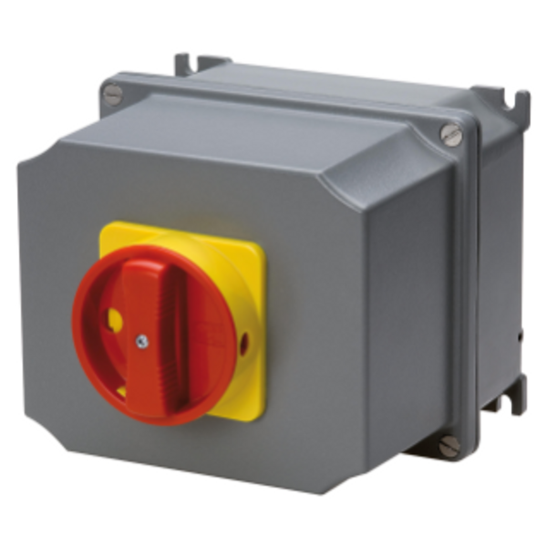 ROTARY CONTROL SWITCH - SURFACE MOUNTING - EMERGENCY VERSION - ATEX - ALLUMINIM BOX - RED KNOB - 3P 16A - IP65 image 1