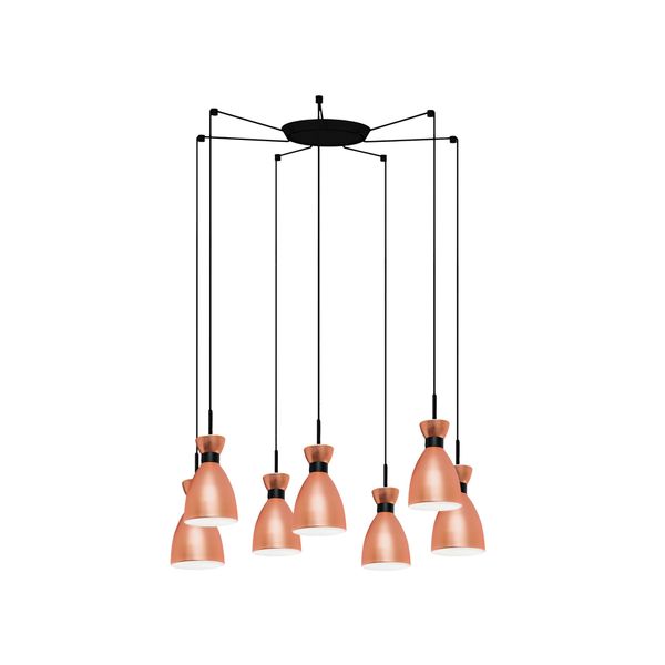 RETRO COPPER PENDANT LAMP 1xE14 20W 7L image 1