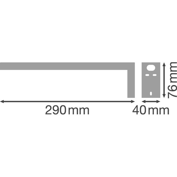 EMERGENCY EXIT SIGN HB 27M ACCESSORIES Flag Bracket image 3