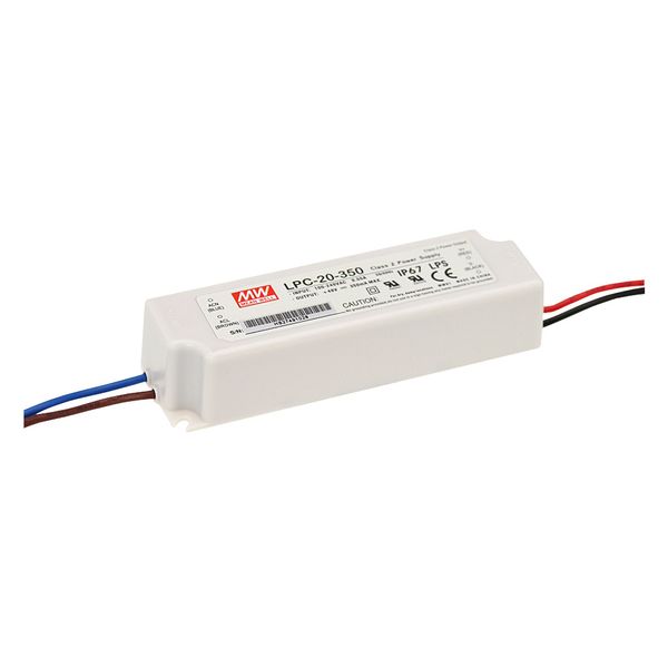 LPC-20-700 Led driver, Class2 9-30V, 700mA CC, MEAN WELL image 1