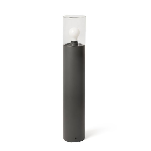 KILA POLE L.H700 E27 DARK GREY TRANSP.GLASS image 1