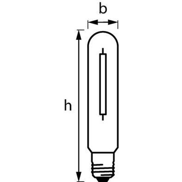 Sodium Bulb VIALOX NAV-T 50W E27 SUPER 4Y image 3