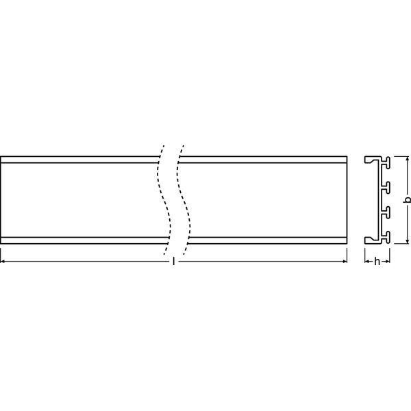 Wide Profiles for LED Strips -PW01/U/26X8/14/1 image 1