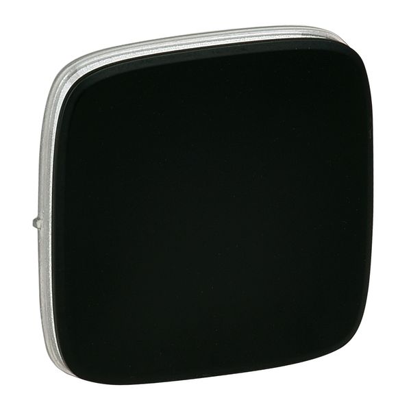 Cover plate Valena Allure - one/two-way switch or push-button - black image 1