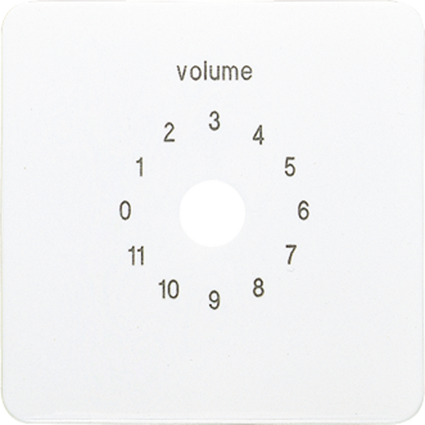 Centre plate for volume control unit CD594-8WW image 1