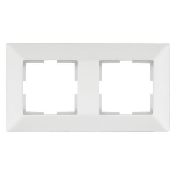 Meridian Accessory White Two Gang Frame image 1