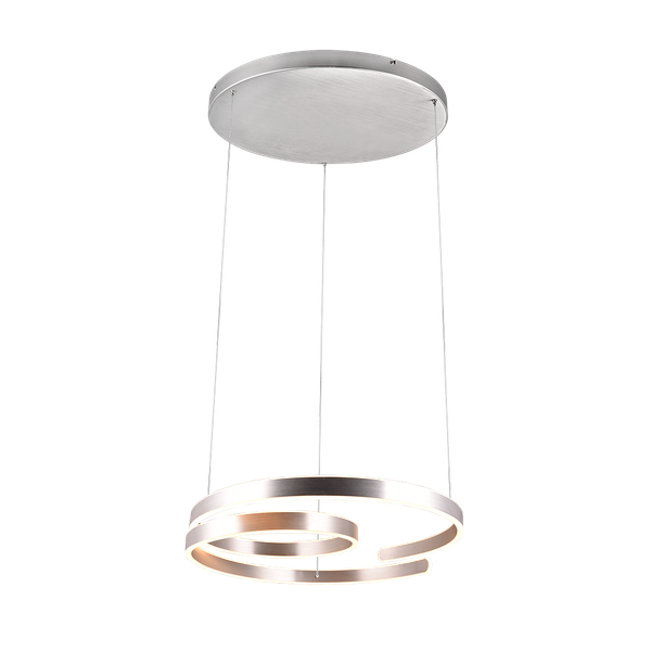 Marnie LED pendant brushed aluminium image 1