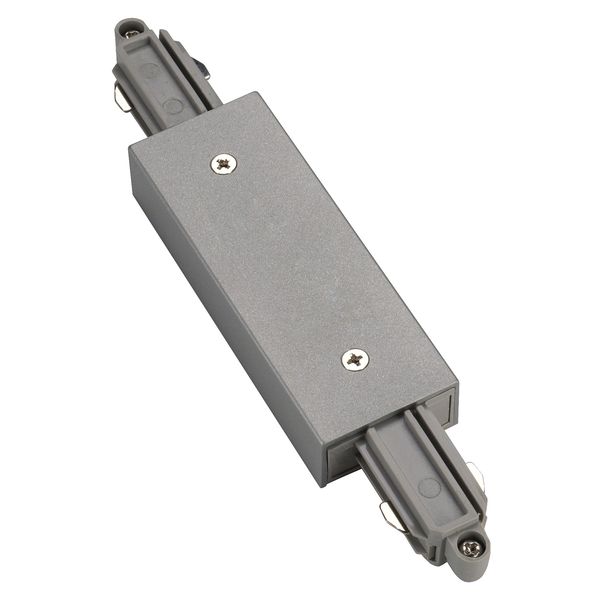 Longitudinal coupler for 1-ph-hv track w.feed-in silvergrey image 1