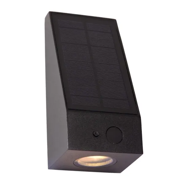 Lucide IRWIN - Wall Lamp Indoor/Outdoor - LED Dim. - 1x2W 2850K/3150K - IP54 - Black image 1