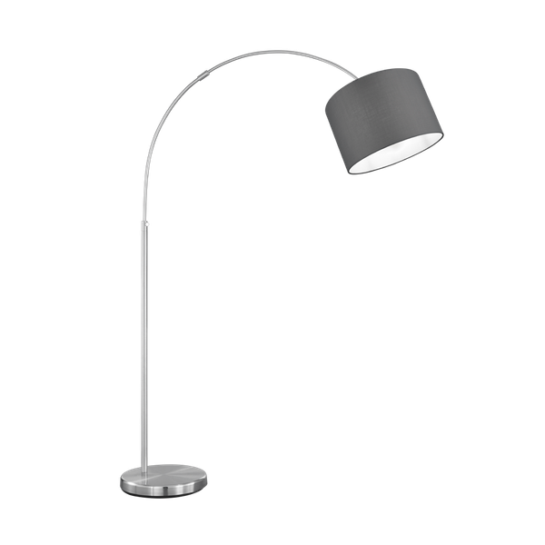 Hotel floor lamp curve E27 grey image 1