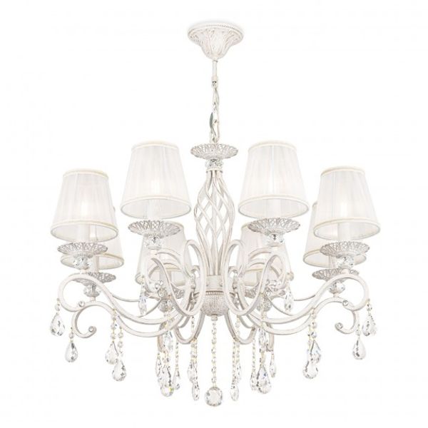 Elegant Grace Chandelier White with Gold image 3