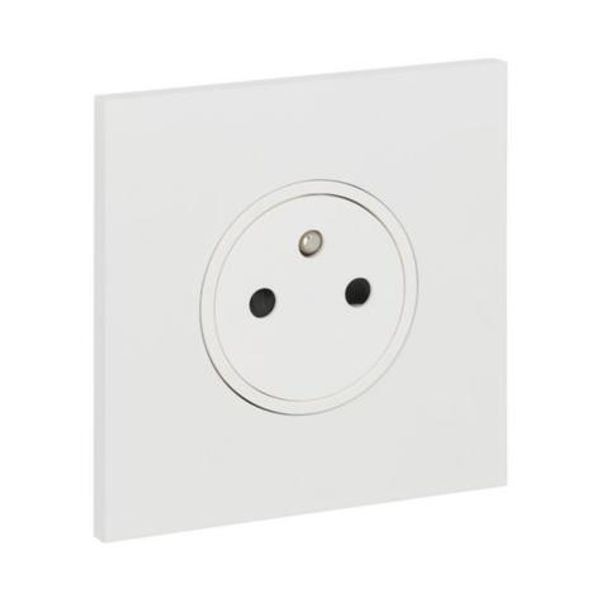 Art d'Arnould universe Epure power socket 2P+E 16A 250V - satin white image 1