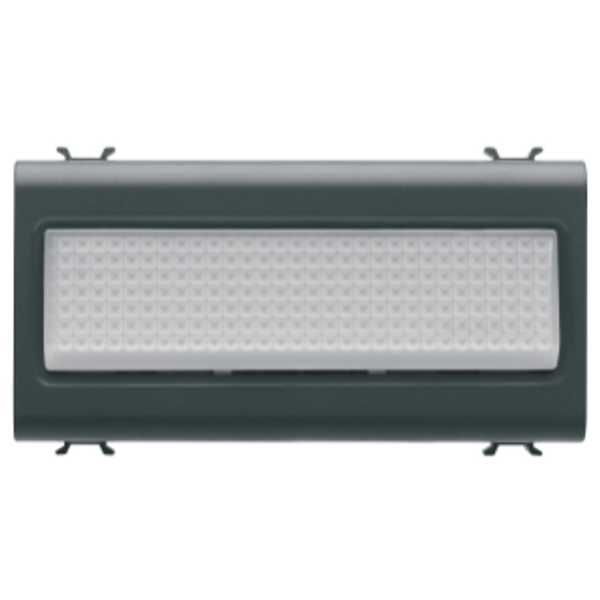 AUTONOMOUS EMERGENCY LAMP - 230Vac 50/60Hz 1h - 4 MODULES - SATIN BLACK - CHORUSMART image 1