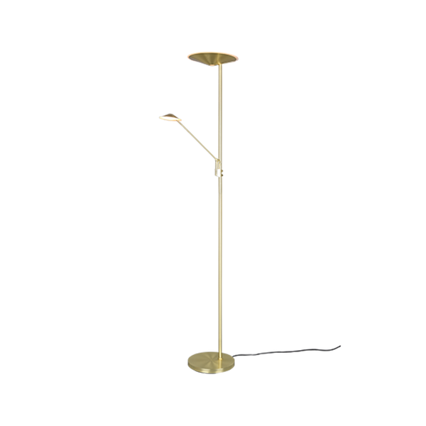 Brantford LED floor lamp matt brass image 1