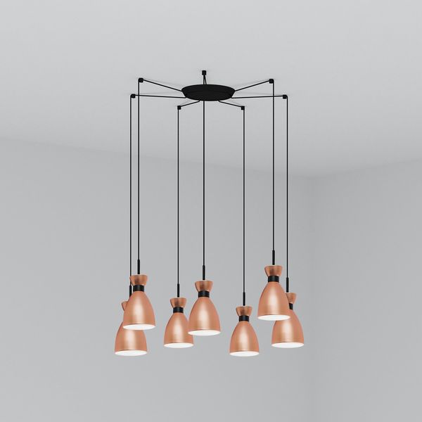 RETRO COPPER PENDANT LAMP 1xE14 20W 7L image 2