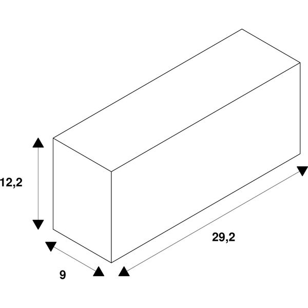 Mounting pot for ADI LED, black image 2