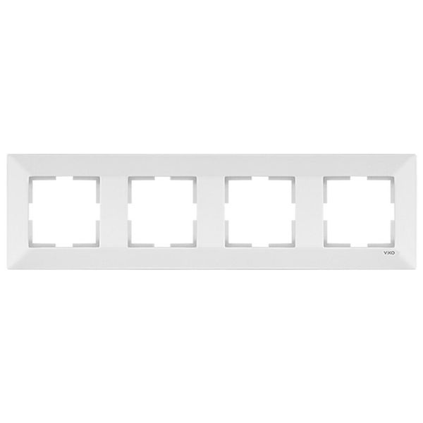 Karre Accessory White Four Gang Frame image 1