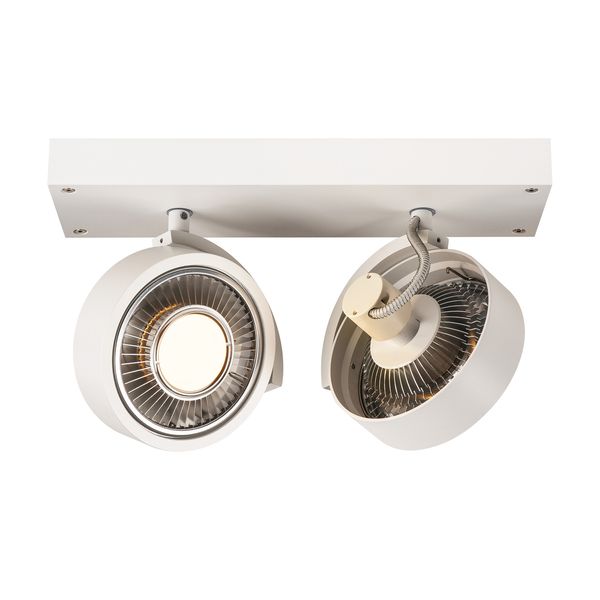 KALU 2 QPAR ceiling light, matt white. ES111, max. 2x75W image 3