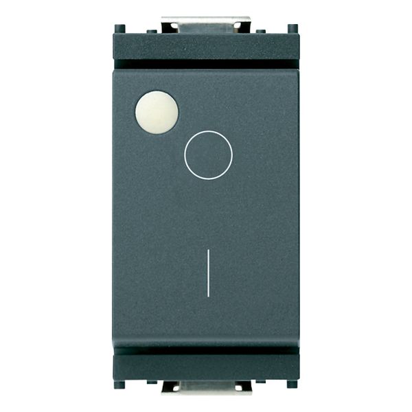 2P 16AX 1-way switch luminescent grey image 1