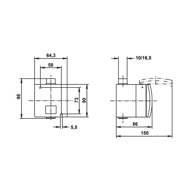 CEE-Wall mounting socket outlet, 5-pole, 16A, 400V, IP44 image 2