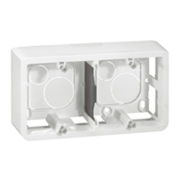 Surface-mounting box Mosaic - 4,5 or 2 x 2 horizontal modules - depth 40 mm image 1