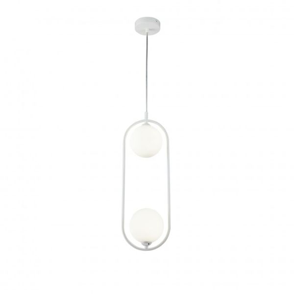 Modern Ring Pendant Lamp White image 3