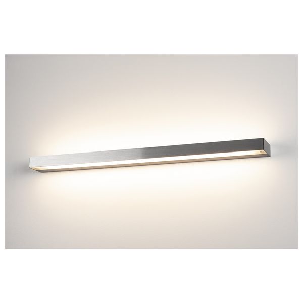 SEDO LED 21 WALL LUMINAIRE, angular, glass satined, br. alu image 3