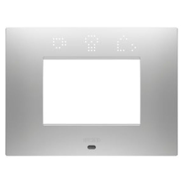 EGO SMART PLATE - IN PAINTED TECHNOPOLYMER - 3 MODULES - MAGNETIC GRAY - CHORUSMART image 1