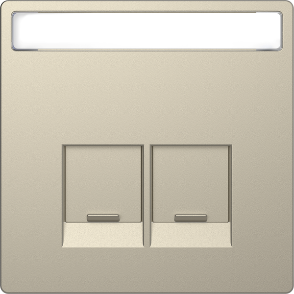 Cen.pl. 2-gng w. label field f. Schneider Electric RJ45-Connctr.sahara,Sys.Des image 4