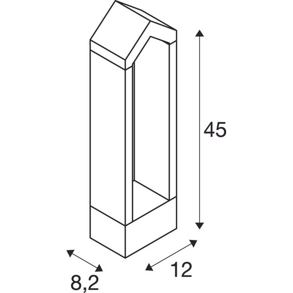 RASCALI 45 Pole, LED Outdoor floor stand, anthracite, 3000K image 2