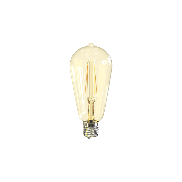 LED-E-ST64-FILA-E27-7W-DIM-2200K-CL image 1