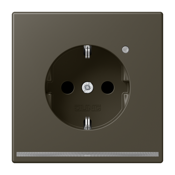 SCHUKO socket with LED pilot light LC321 LC1520-OLNW241 image 1