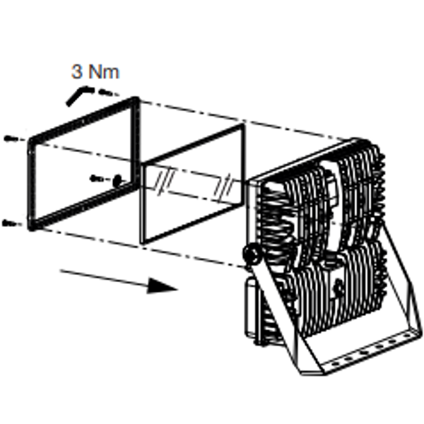 SMART [PRO] e - REPLACEMENT GLASS KIT FOR ASYMMETRICAL VERSIONS - 1 MODULE image 1