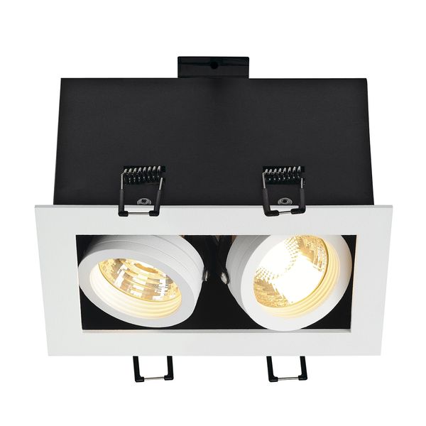 KADUX 2 GU10 Downlight, angular, matt white, max. 2x50W image 3