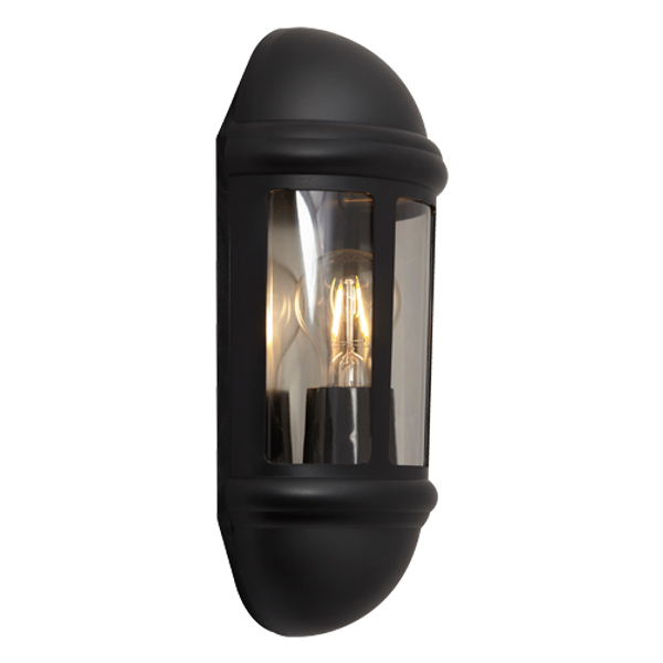 Latina E27 Half Lantern PIR Black image 2