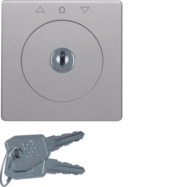 Centre plate lock + touch func blind switch, key remov, Q.1/Q.3, alu v image 1