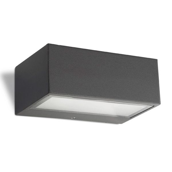 Wall fixture IP44 Nemesis Aluminium 70*170mm R7s 100W Urban grey image 1