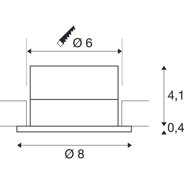 PATTA-I recessed ceiling lumin. 11W 3000K, 38ø, round, black image 2