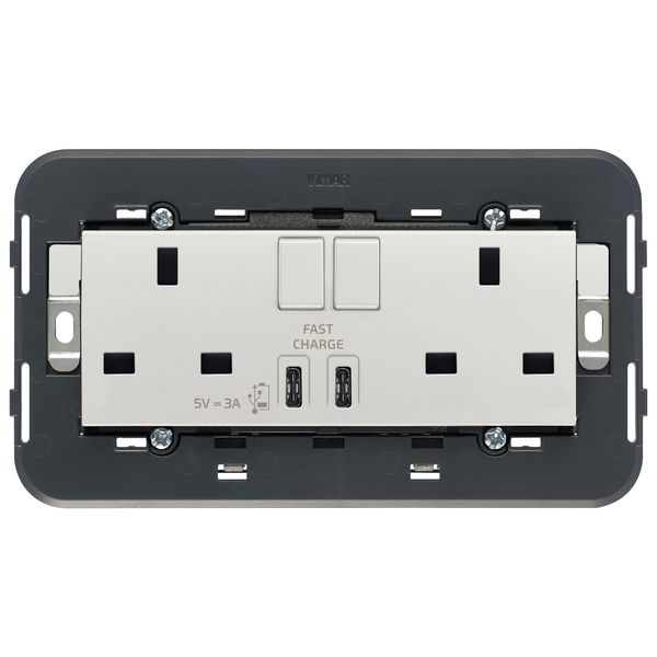 2 2P+E13ABS socket+switch+C/C-USB Next image 1