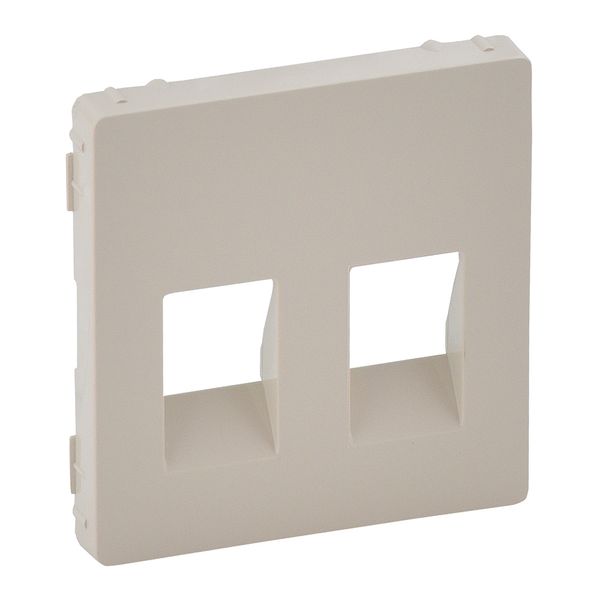 Cover plate Valena Life - double loudspeaker socket - ivory image 1