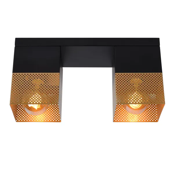 RENATE Ceiling Light  2x E27/40W Black/Gold image 1