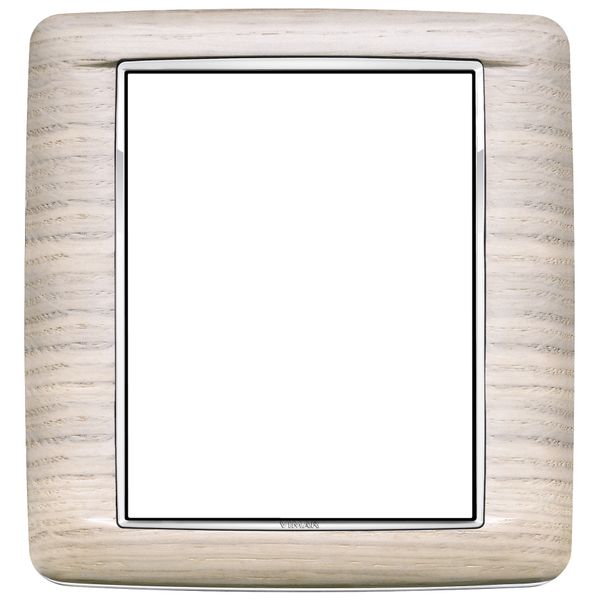 Round plate 8M Wood white oak image 1